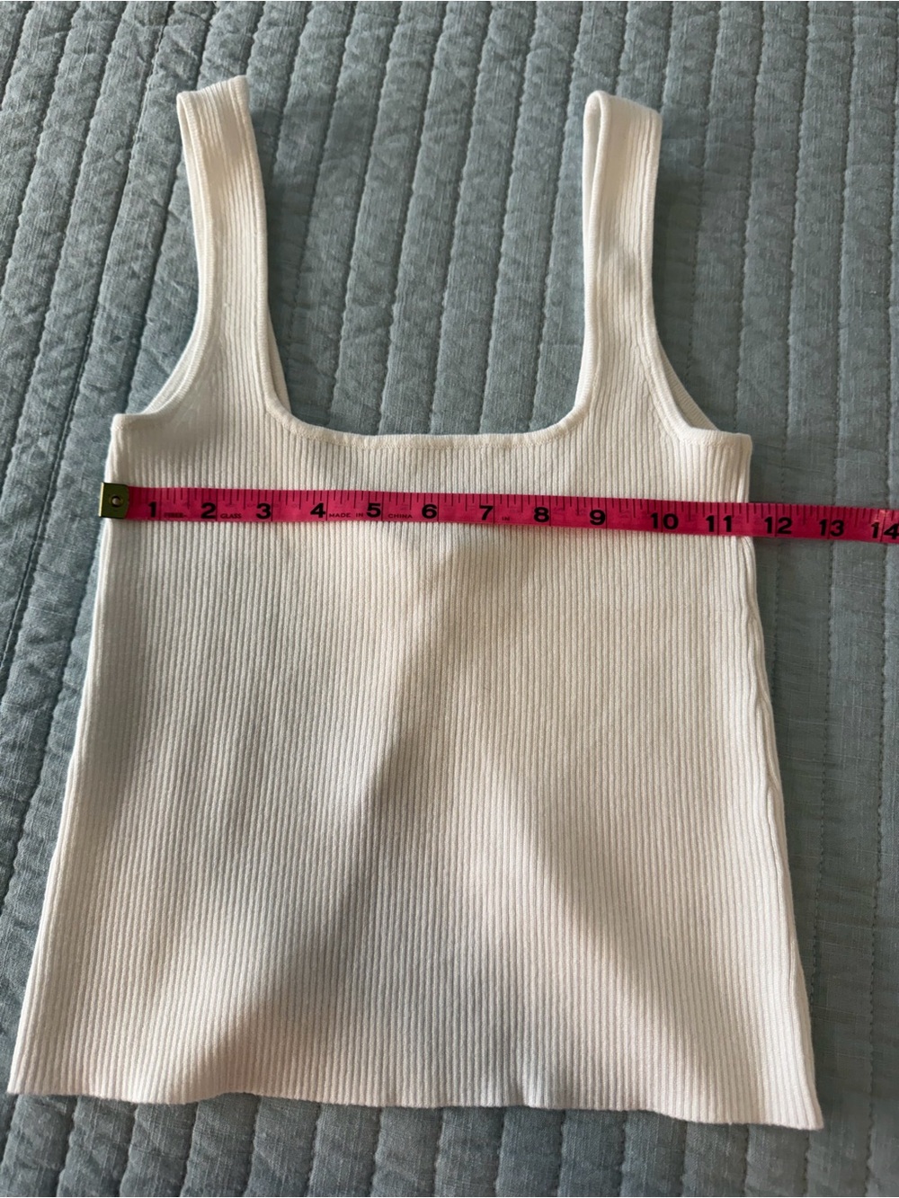 Lulu's Cream Ribbed Square-Neck Tank - Picture 7 of 7